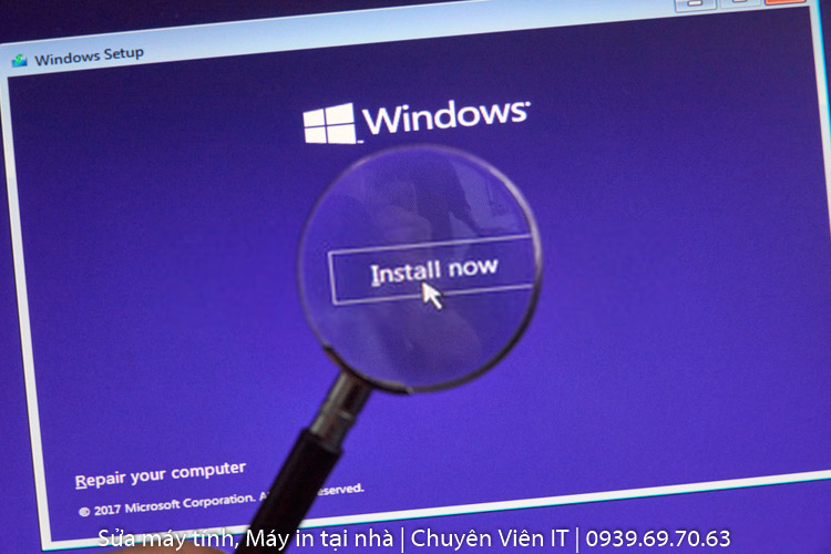 dịch vụ cài đặt Windows tận nơi tại TPHCM