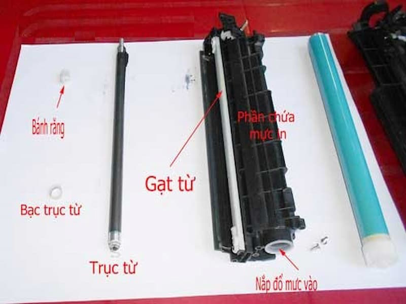 Tiến hành nạp mực máy in quận Tân Phú