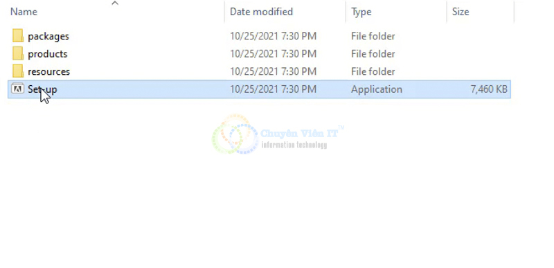 Chạy File Setup để bắt đầu cài đặt phần mềm After Effects 2022