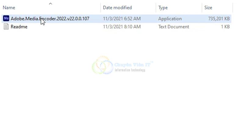 Chạy File Adobe.Media.Encoder.2022.v22.0.0.107