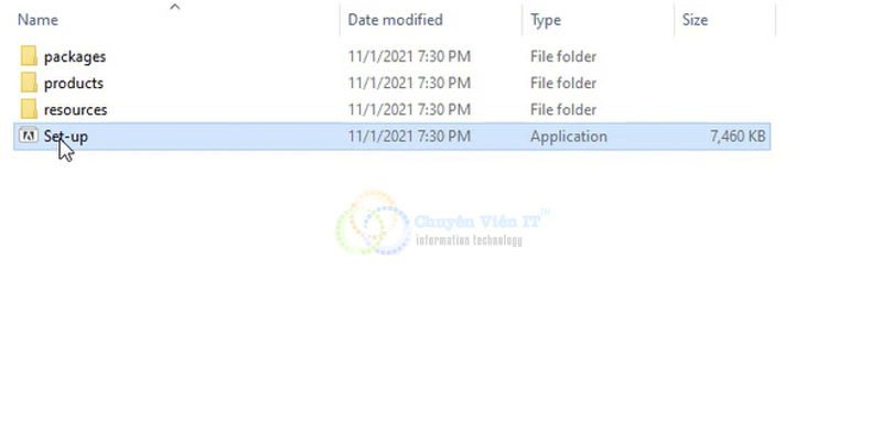 Chạy File Setup để tiến hành cài đặt phần mềm