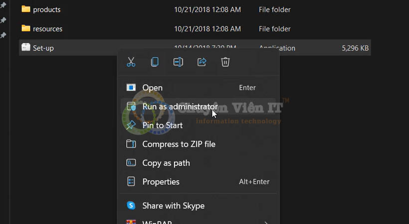 Chạy File Setup After Effects 2019.