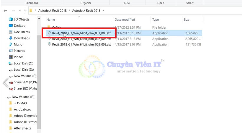 Chạy file setup