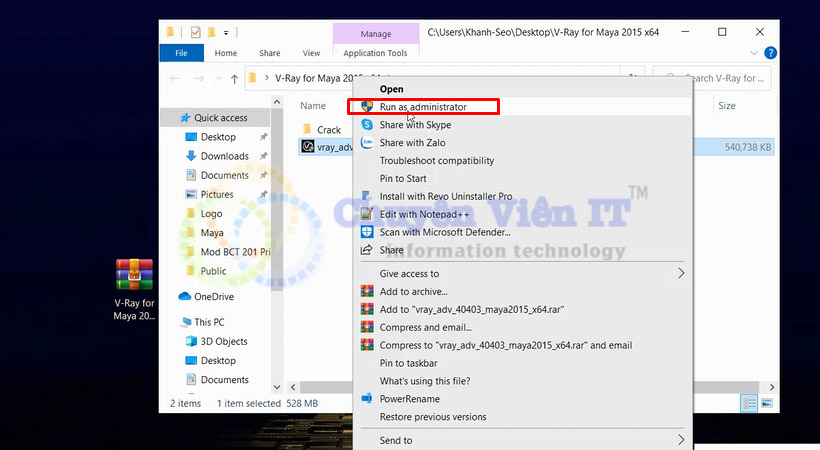 Khởi chạy phần bằng quyền admin.