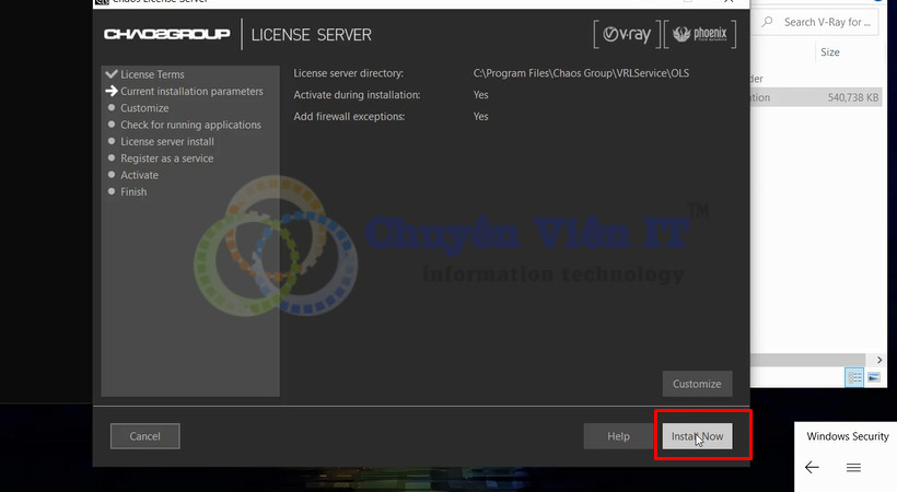 Chọn Install Vray for Maya 2015.