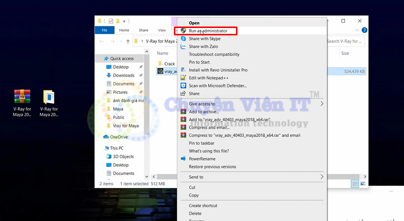 Khởi chạy phần bằng quyền admin.