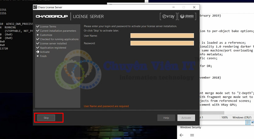 Tiến hành chọn Finish hoàn thành cài Vray for maya 2018.