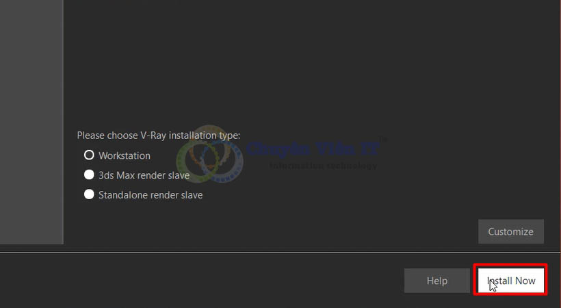 Chọn Install Now