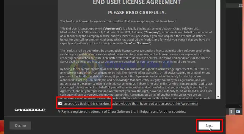 Chọn I Accept rồi chọn Next