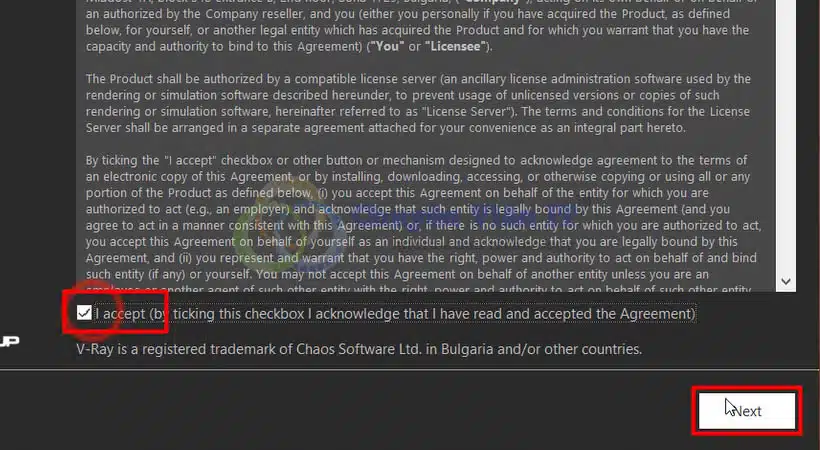 Chọn I Accept rồi chọn Next