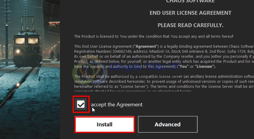 Chọn I Accept rồi chọn Install