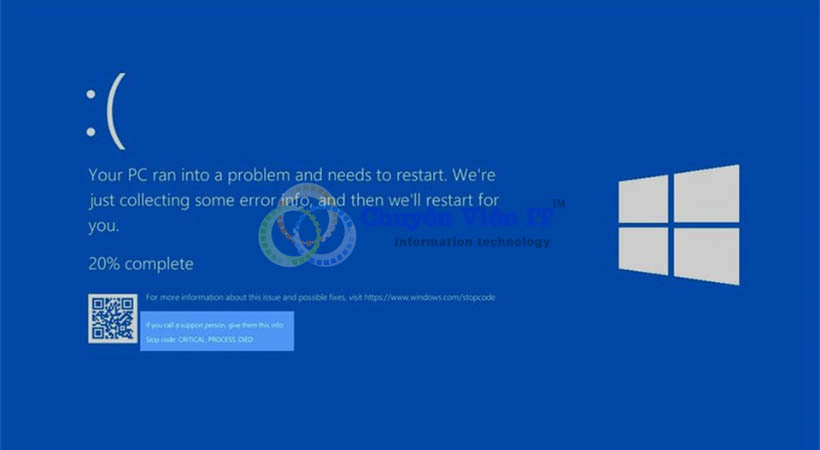 Laptop bị màn hình xanh