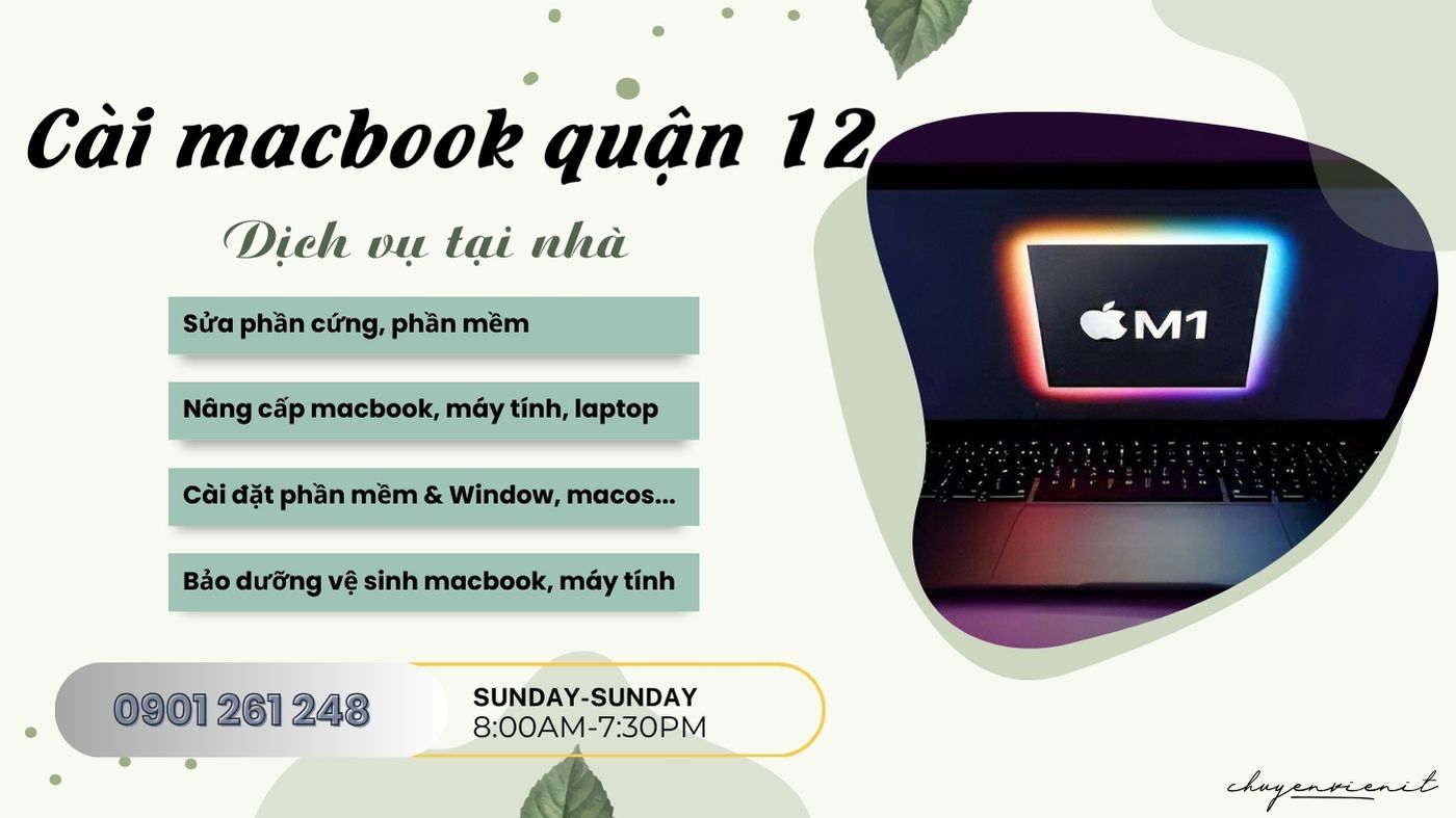 Dịch vụ cài macbook quận 12 tại nhà