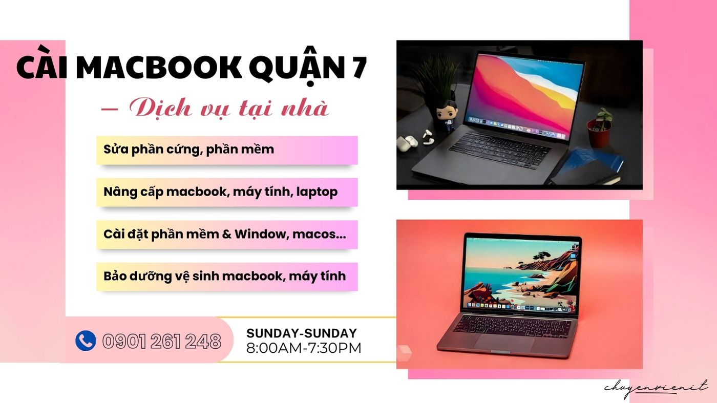 Dịch vụ cài macbook quận 7 tại nhà