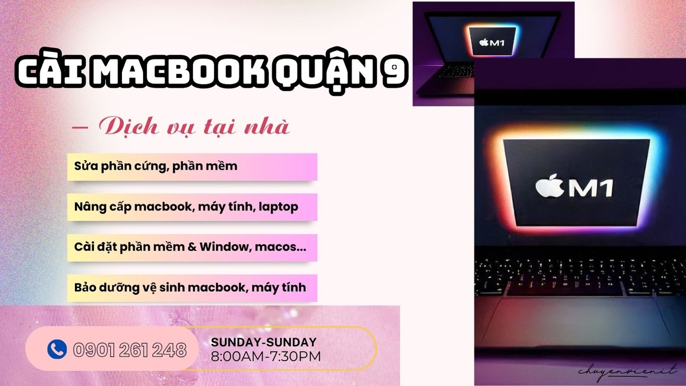 Dịch vụ cài macbook quận 9 tại nhà