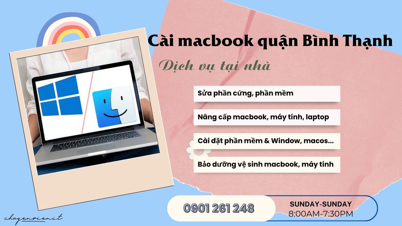 Dịch vụ cài macbook quận bình thạnh tại nhà