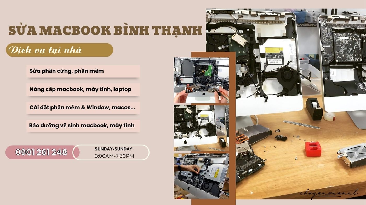 Dịch vụ sửa macbook quận bình thạnh tại nhà