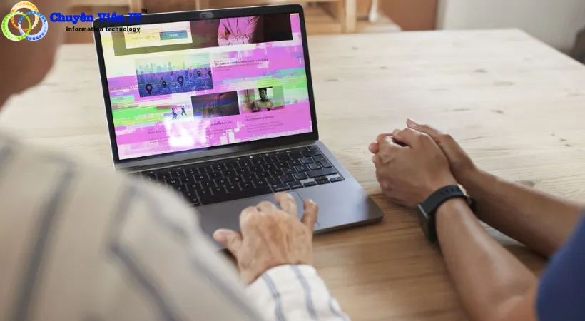 Dấu hiệu nhận biết Laptop bị giật màn hình.