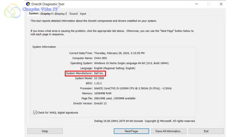 Xác định loại card màn hình bạn đang sử dụng