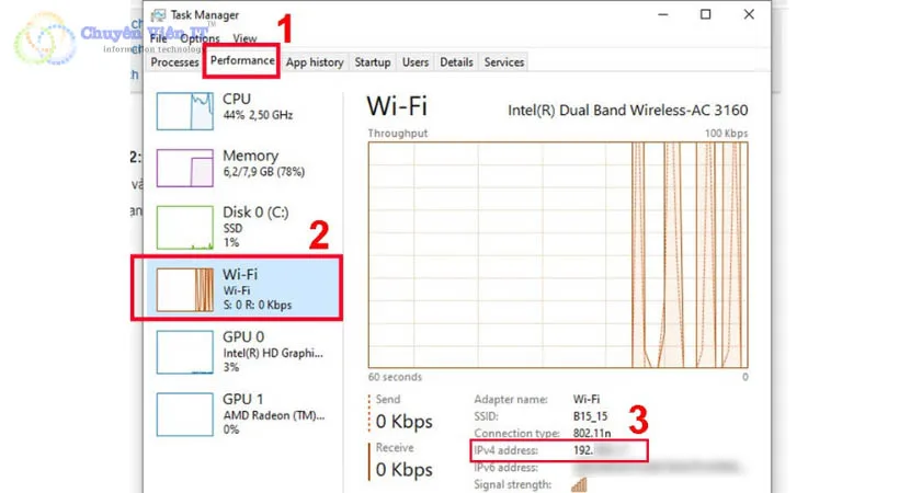Xem địa chỉ IP