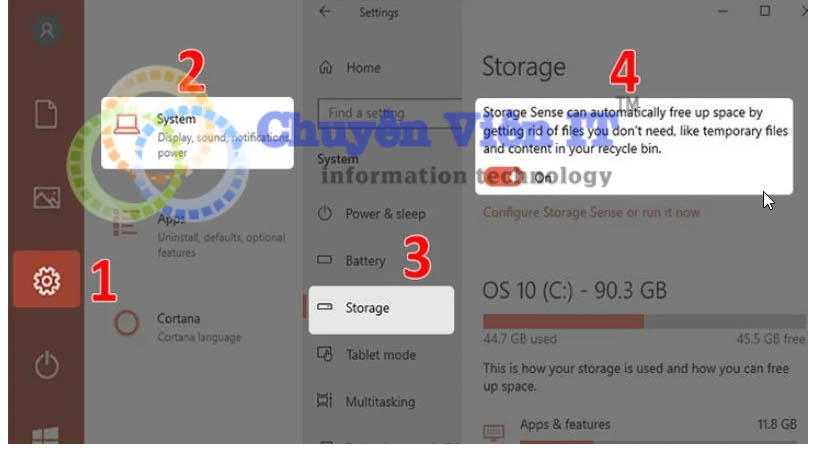System Restore ở thanh tìm kiếm windows chọn Create a restore point