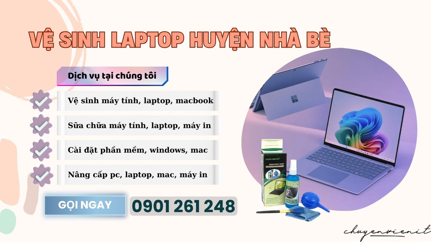 Vệ Sinh Laptop Huyện Nhà Bè