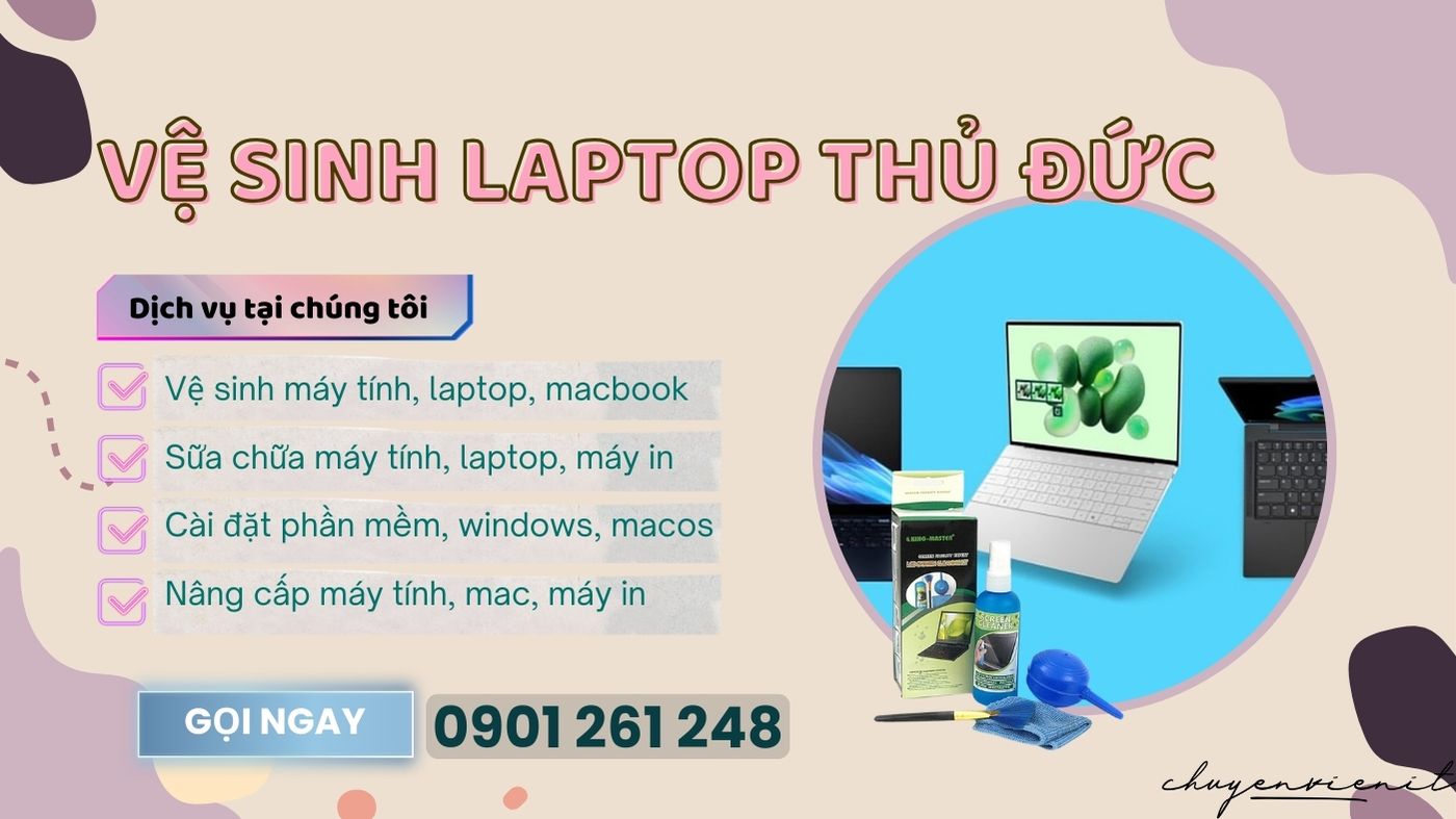 Vệ Sinh Laptop Thủ Đức