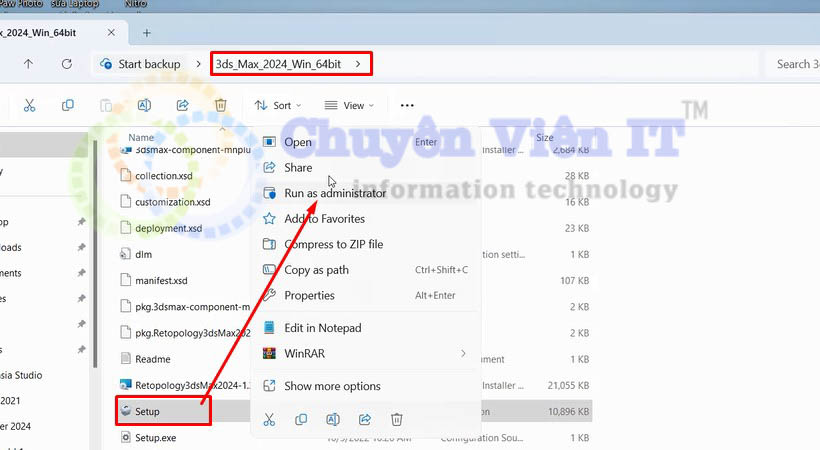 Mở file vừa giải nén khởi chạy file set up