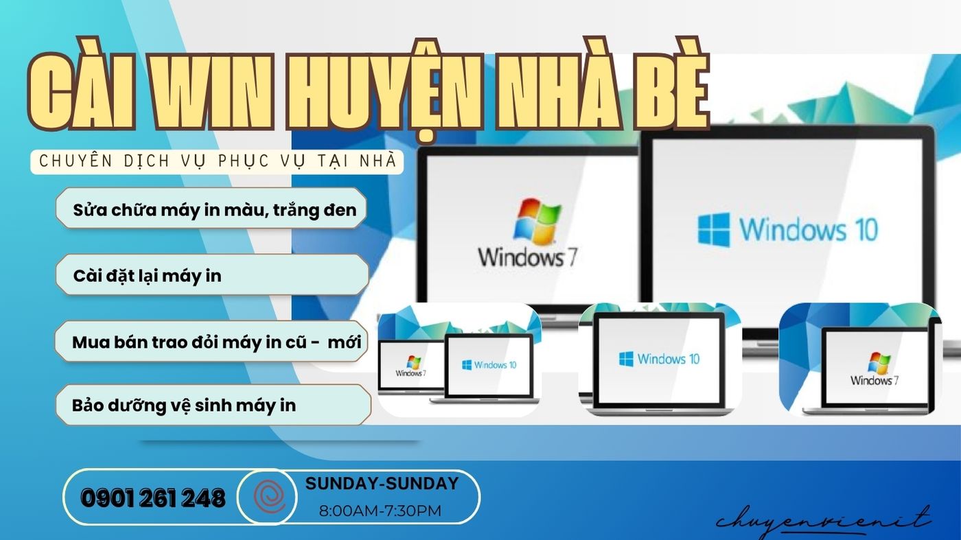 Dịch vụ cài win huyện nhà bè
