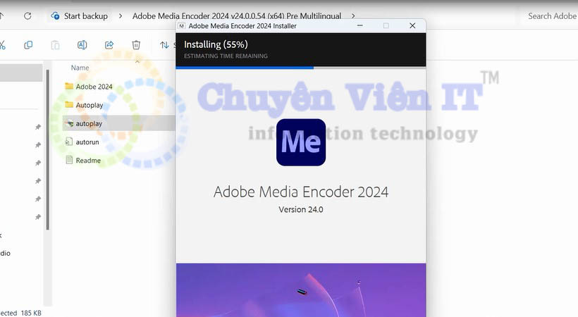 Đợi download encoder 2024 về máy