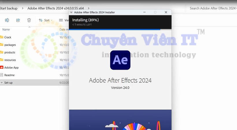 Đợi tải dữ liệu after effects 2024