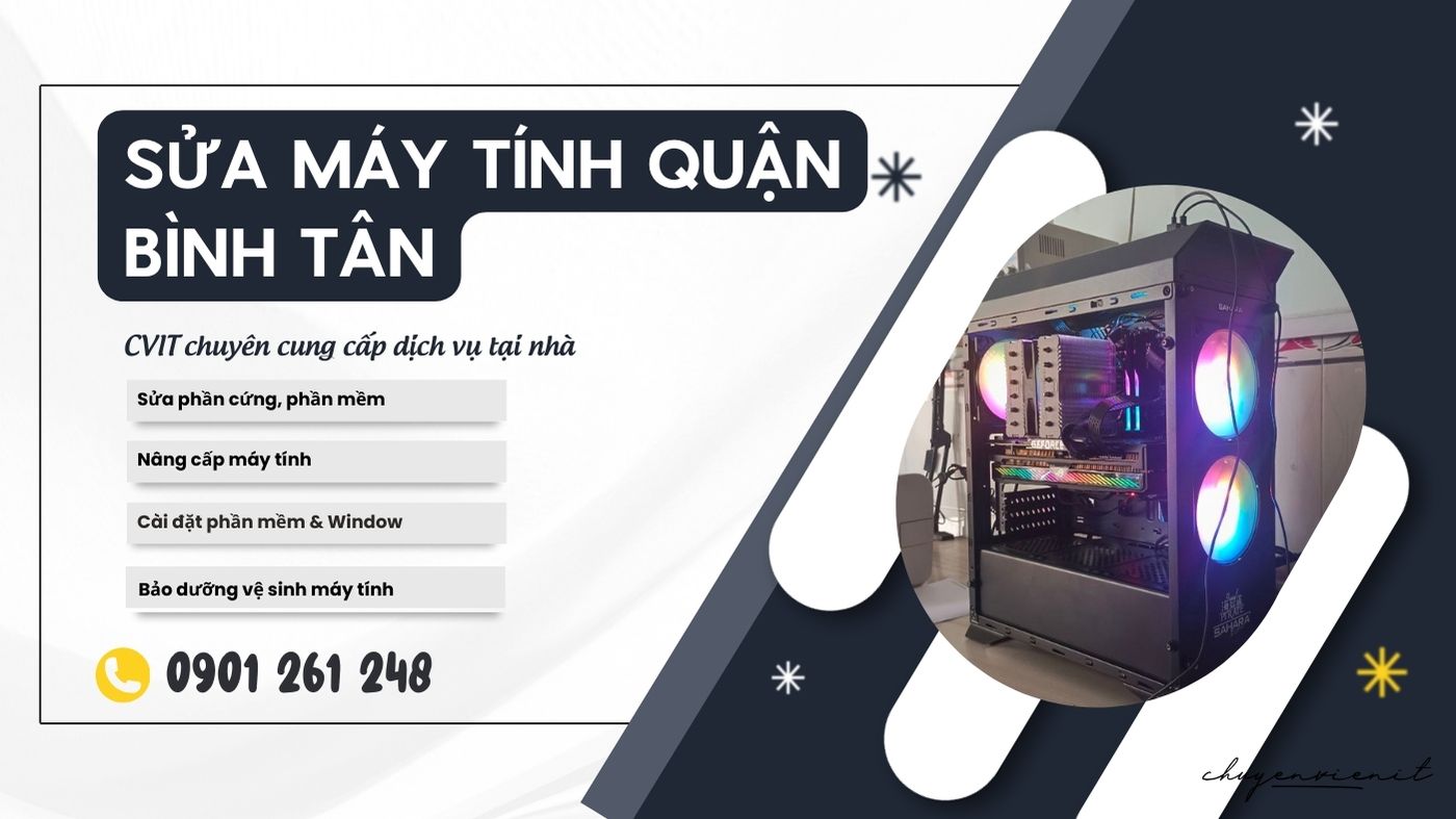Dịch vụ sửa máy tính quận bình tân