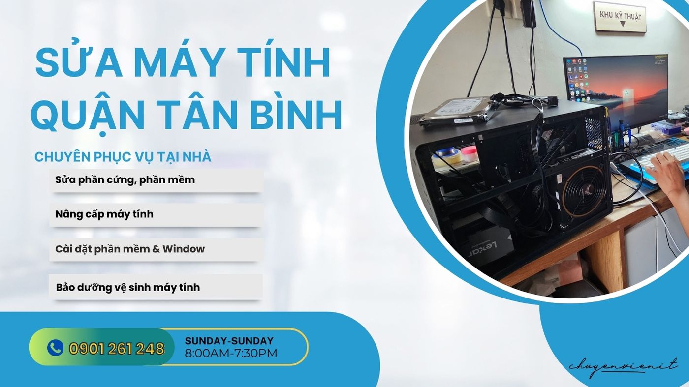 Dịch vụ sửa máy tính quận tân bình