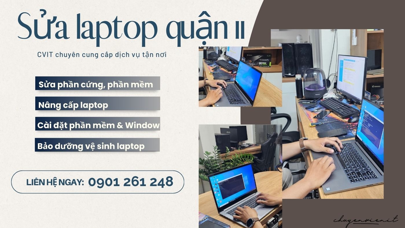 Dịch vụ sửa laptop quận 11