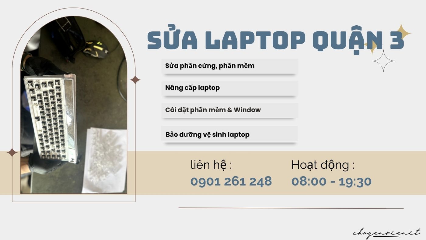 Dịch vụ sửa laptop quận 3