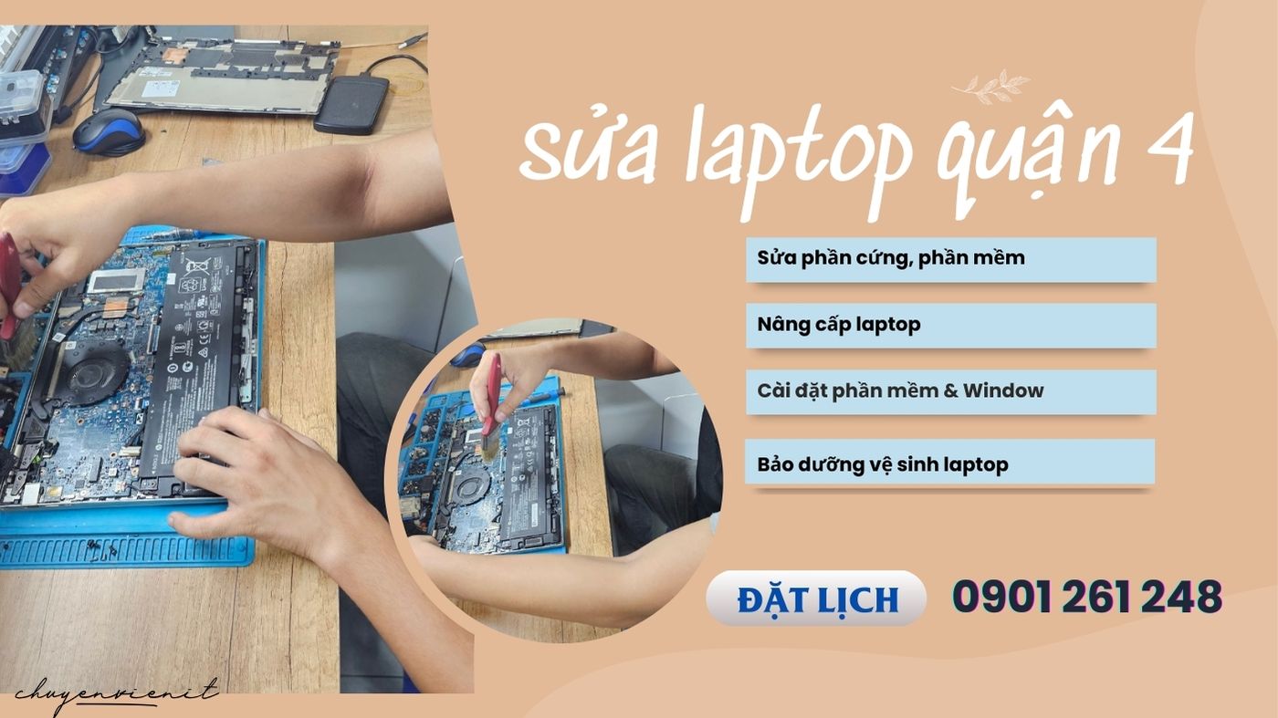 Dịch vụ sửa laptop quận 4