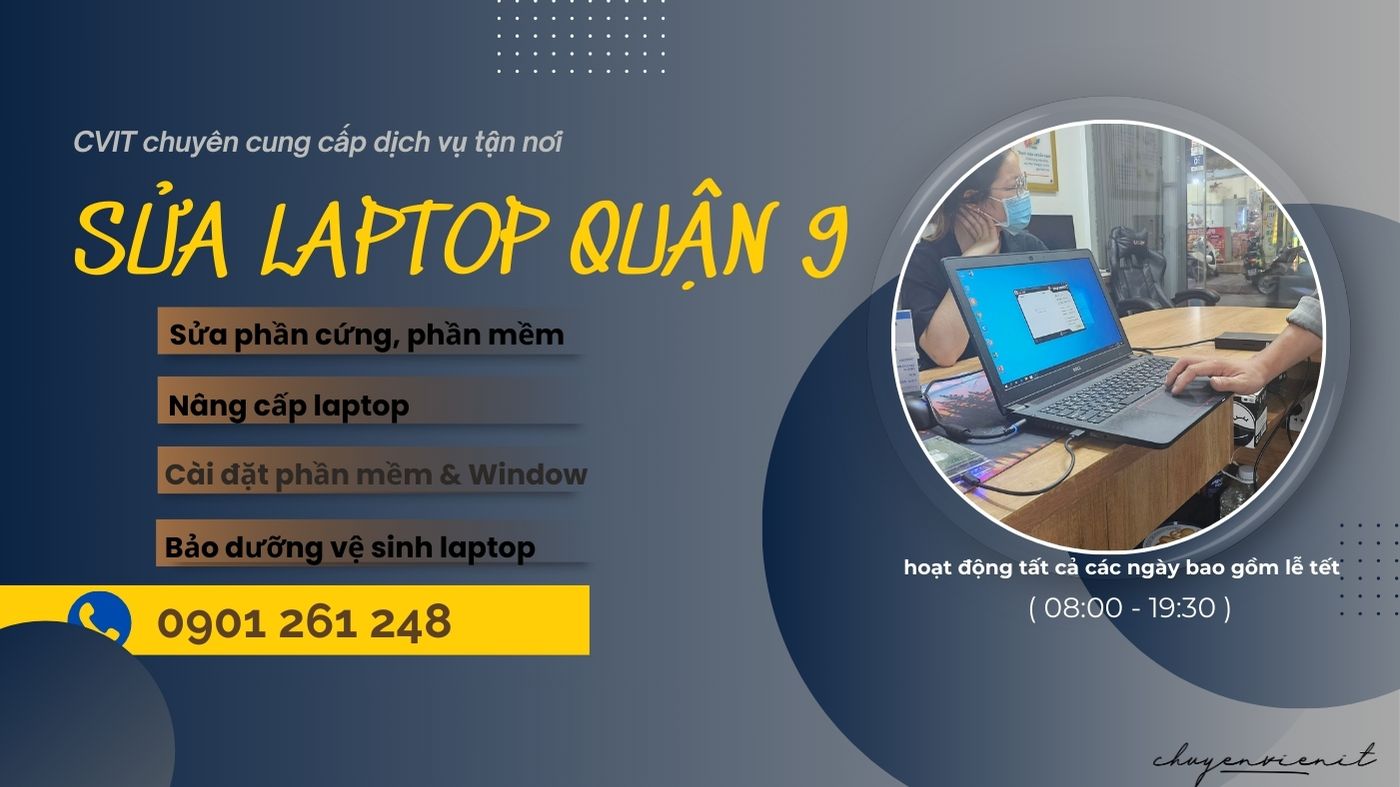 Dịch vụ sửa laptop quận 9