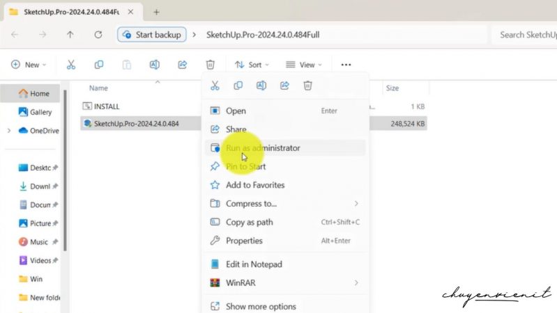 Chạy file sketchup pro 2024.24.0.484